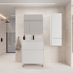 Style Line Тумба с раковиной Лима 70 Plus эмаль белая матовая – фотография-10